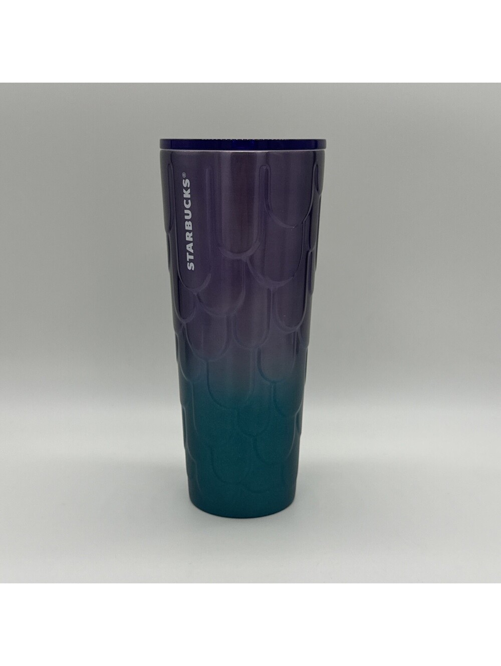 Starbucks Stainless Steel Tumbler 24 oz Purple Teal Ombre Mermaid Scales Cup